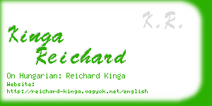 kinga reichard business card